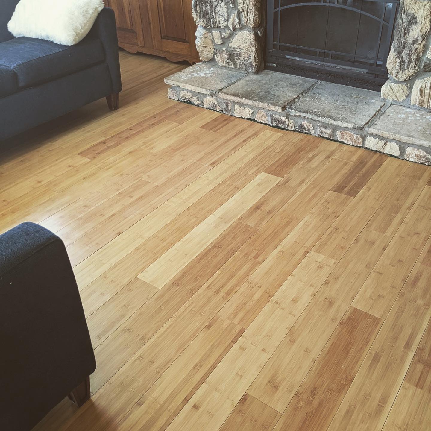 Массивная доска Bamboo Flooring/Бамбоо Флоринг Бамбук матовый карбонизированный 960х96х18 мм